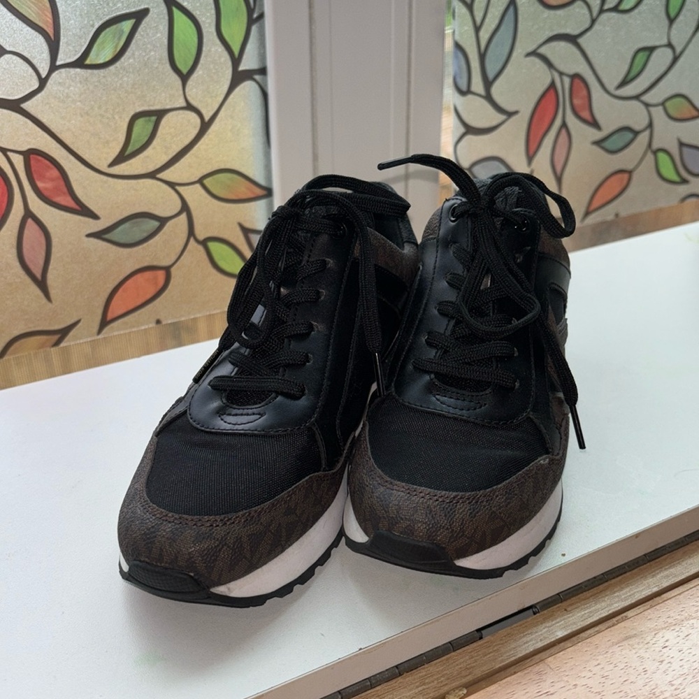 Michael Kors Black and Brown Sneakers